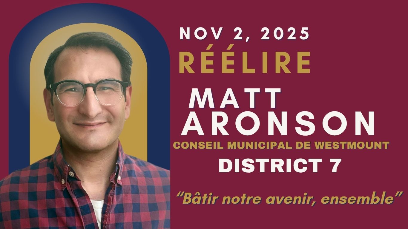 Réélire Matt Aronson - Conseiller du District 7